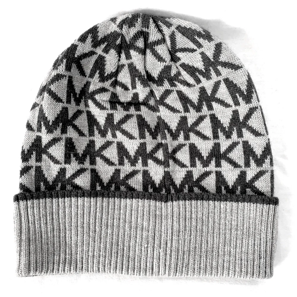 MICHAEL Michael Kors Logo Print Knit Beanie